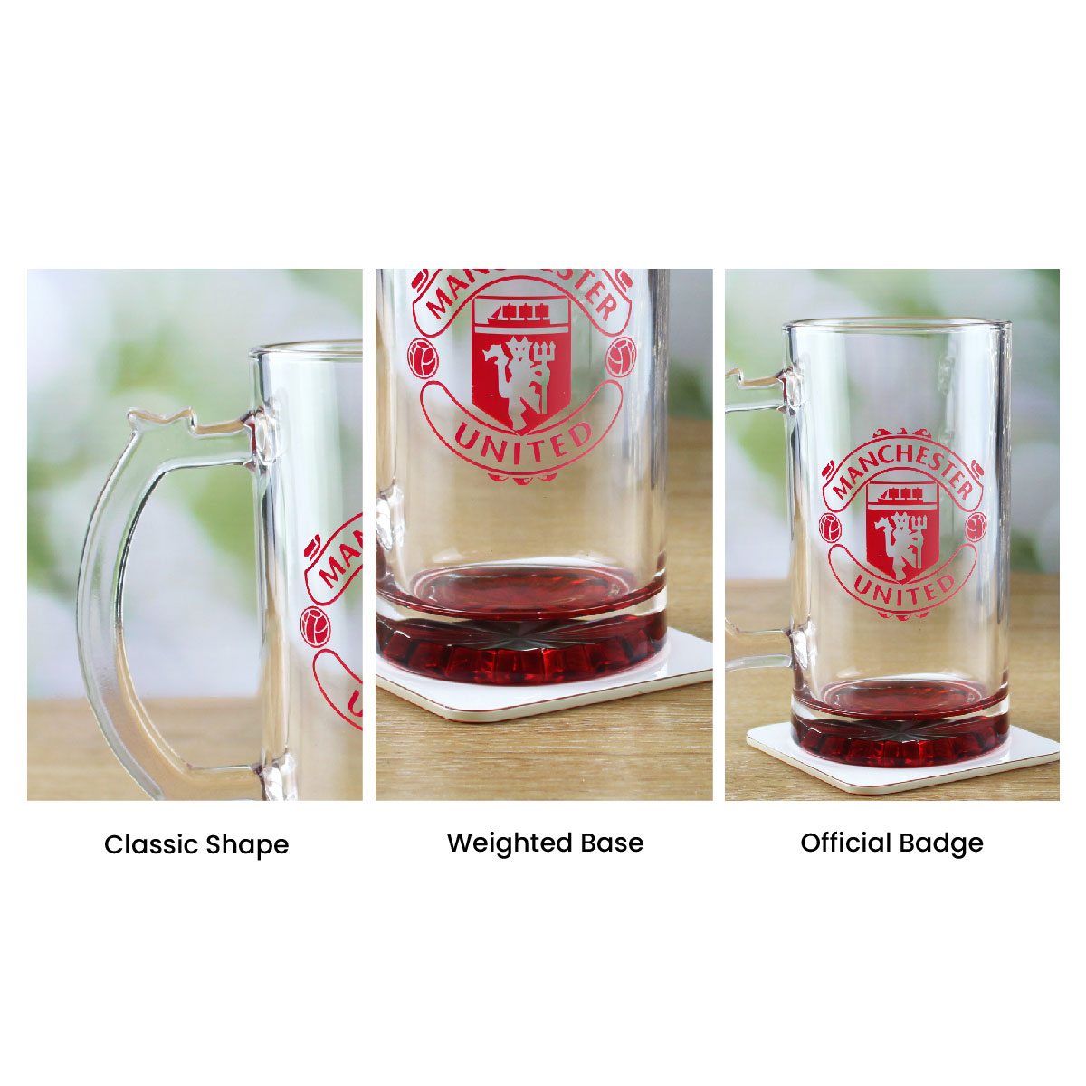 Engraved Official Manchester United 20oz Beer Mug, Gift Boxed - Image 7