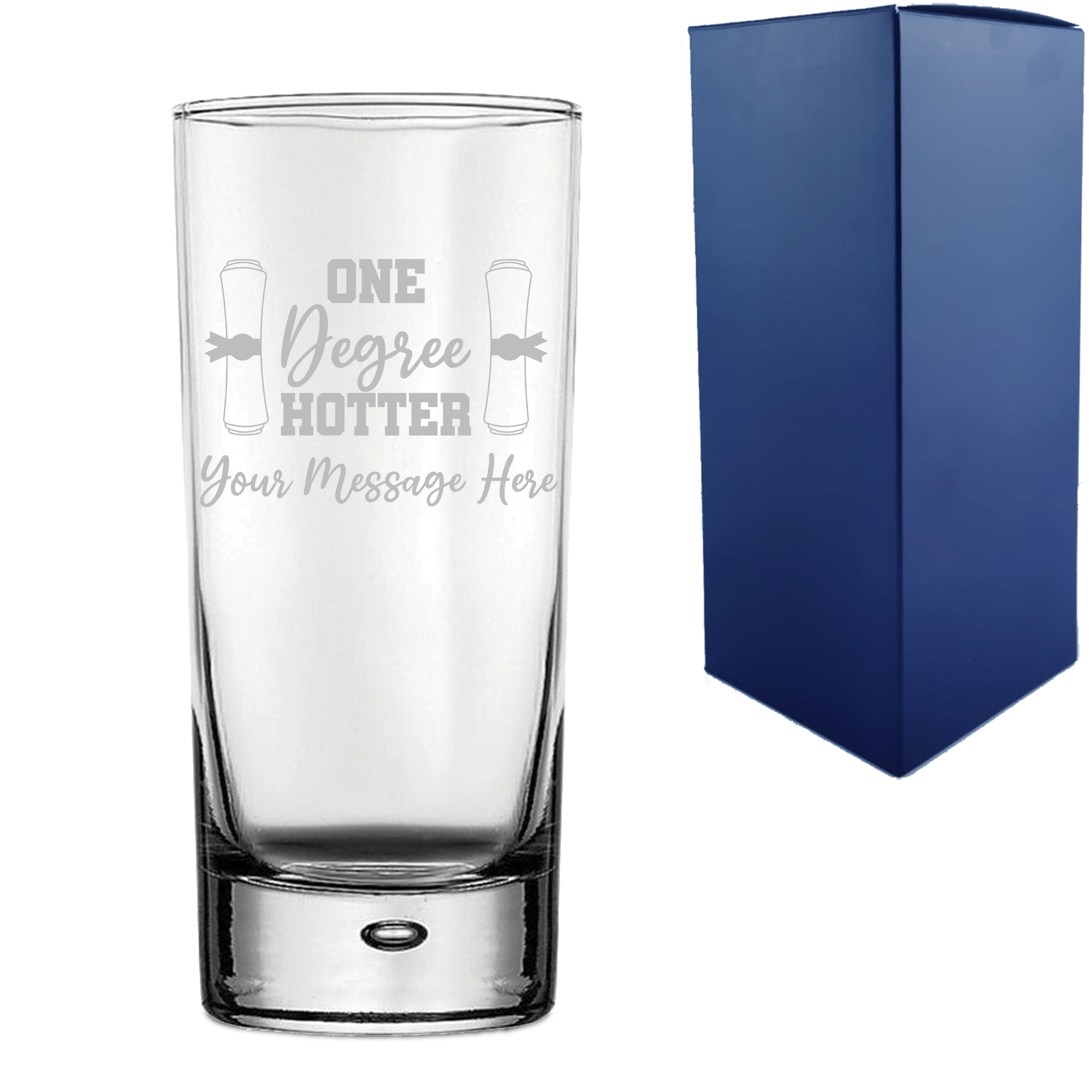 Personalised Engraved Graduation Hiball Tumbler with 'One Degree Hotter' Design, Personalise with Any Name or Message