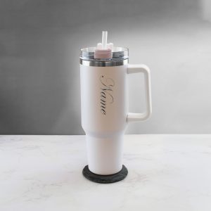 Engraved Extra Large White Travel Cup 40oz/1135ml, Any Name