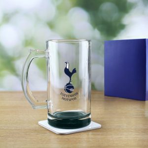 Engraved Official Tottenham Hotspur 20oz Beer Mug, Gift Boxed