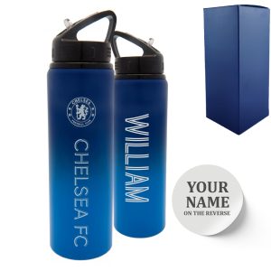 Official Printed Metal Chelsea Bottle, Personalise Any Name, Gift Boxed